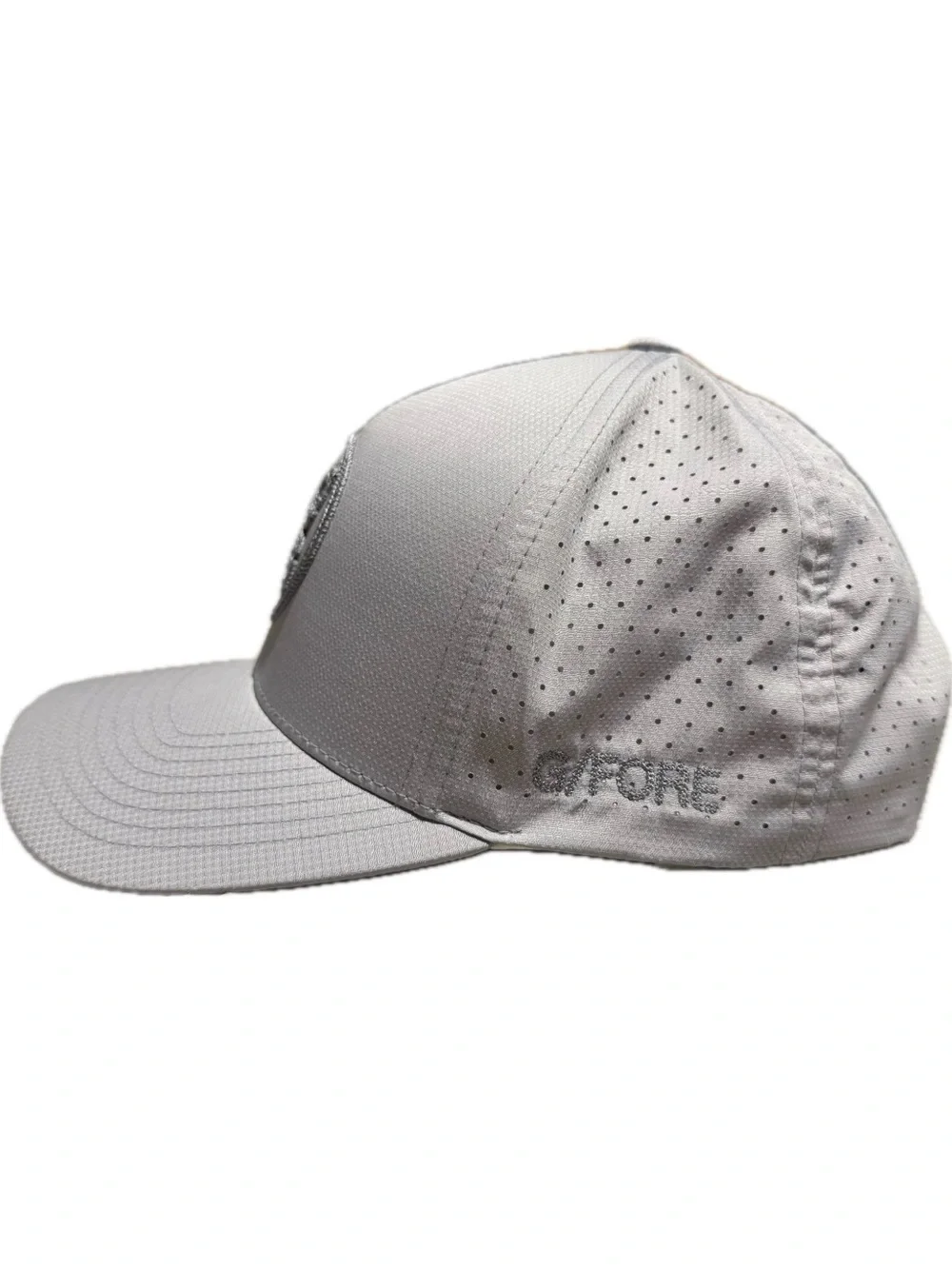 G/FORE Grey Perforated Performance Golf Snapback Hat